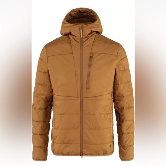 Fjallraven Keb Padded Insulated Hoodie Jacket Puffer Coat Chestnut Mens XL NWT - Picture 10 of 11